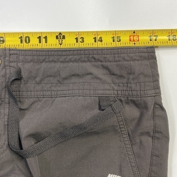 Vintage Nike Gray Tie Cuff Spell Out Mini Swoosh Shorts Size Medium - Picture 5 of 8